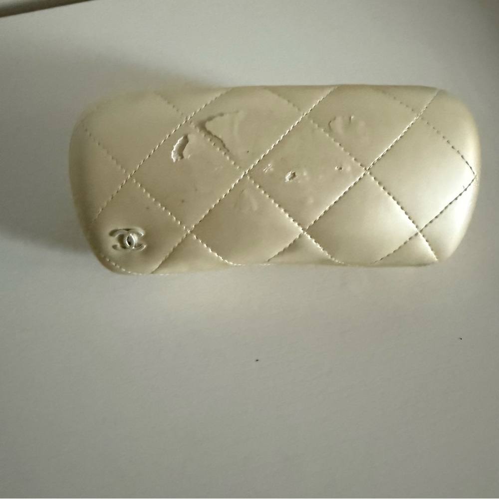 Chanel Tortoiseshell Cat Eye Sunglasses Tweed Arms Gold CC Logo Italy - Picture 12 of 12